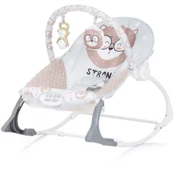 Chipolino Babywippe Melody 2 in 1 Gurt Musik Vibration Spieluhr Schaukelfunktion beige