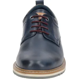 PIKOLINOS Herren Schnürschuh Leder Halbschuh sportlich elegant Berna M8J-4183, Größe:41 EU, Farbe:Blau - Blau - 41
