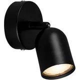 Brilo Wandleuchte Tabo Schwenkbar GU10 Fassung 13 x 8 x 8,5 cm Schwarz