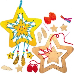Traumfänger-Bastelsets aus Holz "Sterne"  (pro Set 4) Bastelaktivitäten zu Weihnachten