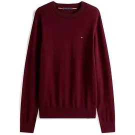 Tommy Hilfiger Essential Cotton mit Rundhalsausschnitt, Rot (Deep Burgundy), S