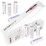 Panasonic 8x Panasonic eneloop Mignon AA Akku in praktischer 8er Aufbewahrungsbox