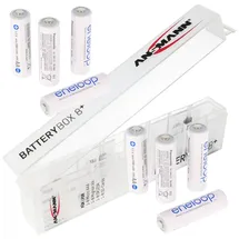 Panasonic 8x Panasonic eneloop Mignon AA Akku in praktischer 8er Aufbewahrungsbox