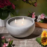 MARELIDA Duftkerze CITRONELLA Outdoorkerze mit Deckel - 3-Doch...