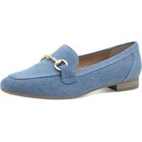 Marco Tozzi Damen Loafer ohne Absatz Vegan mit Schnalle,
