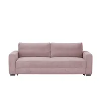 Sofa.de Querschläfer mit Schlaffunktion Lindsey ¦ rosa/pink ¦ Maße (cm): B: 244 H: 92 T: 114