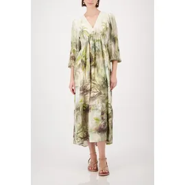 Monari Maxikleid Tropisches Muster Grün/Mehrfarbig 40