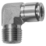 Riegler L-Steckverschraubung, R 1/8 a., für Schlauch-Außen- Ø8, ES 1.4404