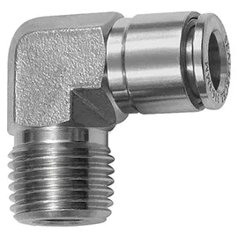 Riegler L-Steckverschraubung, R 1/8 a., für Schlauch-Außen- Ø8, ES 1.4404