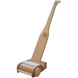 Kinder Staubsauger, Magnetischer Kinder-Putzwagen aus Holz, Spielzeug für Haushaltsarbeiten, 2 Farben (braun / Natur)