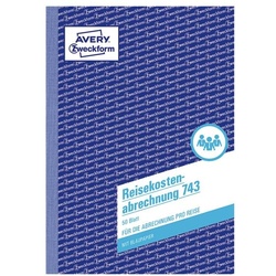 Avery Zweckform Formularbuch »Reisekostenabrechnung« - pro Reise weiß, 14.8x21 cm