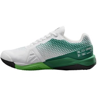 Wilson Herren Rush Pro 4.0 Clay Sneaker, White/Bosphorus/Classic Green, 44 EU