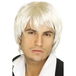Blonde Softie Boyband Perücke Für Herren - OS