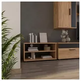 Vicco Wohnzimmerschrank Berno, Goldkraft Eiche/Anthrazit, 70.8 x 38.9 cm mit 2 Fächern