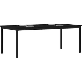 vidaXL Esstisch 200 x 75 x 100 cm schwarz