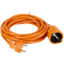 Unitec Verlängerungskabel Innen 5 Meter H05VV-F3G1,5, orange
