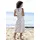 Beachtime Sommerkleid Beige Blumen 46