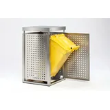 Proregal Mülltonnenbox 115 x 67,5 x 62,5 cm silber