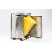 Proregal Mülltonnenbox 115 x 67,5 x 62,5 cm silber