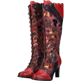 LAURA VITA Schnürstiefel Damen Rot 38