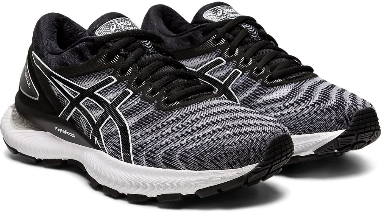 Asics Laufschuhe Gel Nimbus 22 (Dämpfung) weiss/schwarz Damen