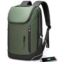 BANGE Business Smart Rucksack Wasserdicht Fit 15,6 Zoll Laptop Rucksack mit USB-Ladeanschluss, Reise Durable Rucksack (Grün (zwei Taschen)..., grün, M