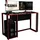 Hti-Living Gamer Schreibtisch, Schwarz/Rot