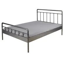 Hti-Living Doppelbett 140 x 200 cm Grau