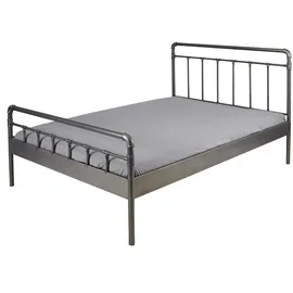 Hti-Living Doppelbett 140 x 200 cm Grau