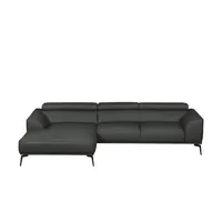 Ravensberger Werkstätten Ecksofa  Atlanta , schwarz , Maße (cm): B: 283 H: 92 T: 173.0
