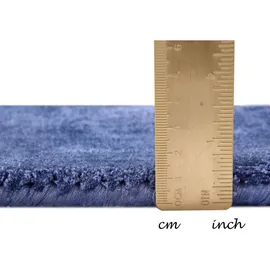 Tom Tailor Shine uni Kurzflorteppich 50 x 80 cm navy