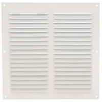 MS Beschläge - Abluftgitter Wetterschutzgitter Lamellengitter Weiß 200x200