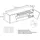 Vladon Sideboard 178 x 57,5 x 38,5 cm Weiß matt/Weiß Hochglanz/Eiche Natur