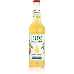 Monin PURE Mango and Passion fruit Konzentrat ohne Zuckerzusatz Geschmack Mango and Passion 700 ml