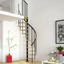 DOLLE Spindeltreppe Calgary 244,8-280,8 cm Holz/Metall
