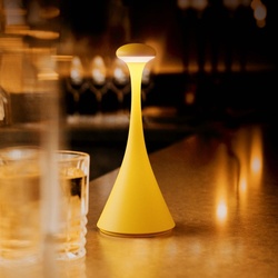 Sigor Akku-Tischleuchte Nudrop mini sonnengelb 210mm 1,8W Flex-Mood 2200K/2700K IP54 133lm Ra85 dim