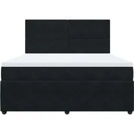 vidaXL Boxspringbett 180 x 200 cm Schwarz