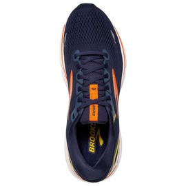 Brooks Ghost 15 Sneaker, Peacoat Red Yellow, 41