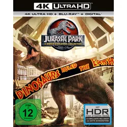 Jurassic Park 1-3 + Jurassic World - 4 Movie limited UHD Steelbook Collection [Blu-ray] | Zustand: Neu & original versiegelt