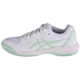 ASICS Damen Gel-Dedicate 8 Clay Sneaker, White/Pale Blue, 40