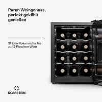 Silent Vino 12 Uno Weinkühlschrank 31 L / 12 Fl 5-18 °C Touch