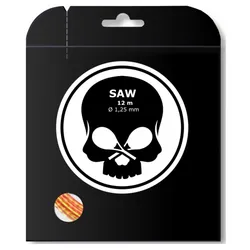 Tennissaite - BLACK SKULL - SAW - orange - 12 m