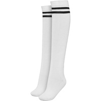 URBAN CLASSICS Ladies College Socks Kniestrümpfe Schwarz, weiß 1 Paar(e)