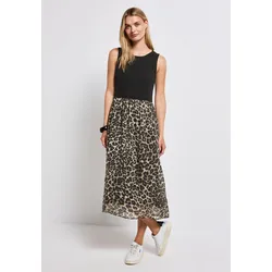 Midikleid, mit animal Print, Gr. 42 - N-Gr, Black, , 34045332-42 N-Gr