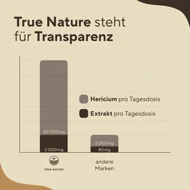 True Nature Hericium Erinaceus Lions Mane Kapseln 360 St.