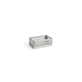 HAY Aufbewahrungsbox Colour Crate S 17 x 10,5 cm 1-tlg. hellgrau