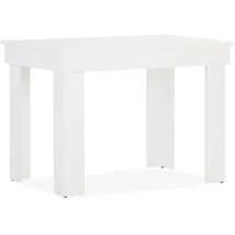 Homestyle4u Esstisch 90 x 73 x 60 cm weiß
