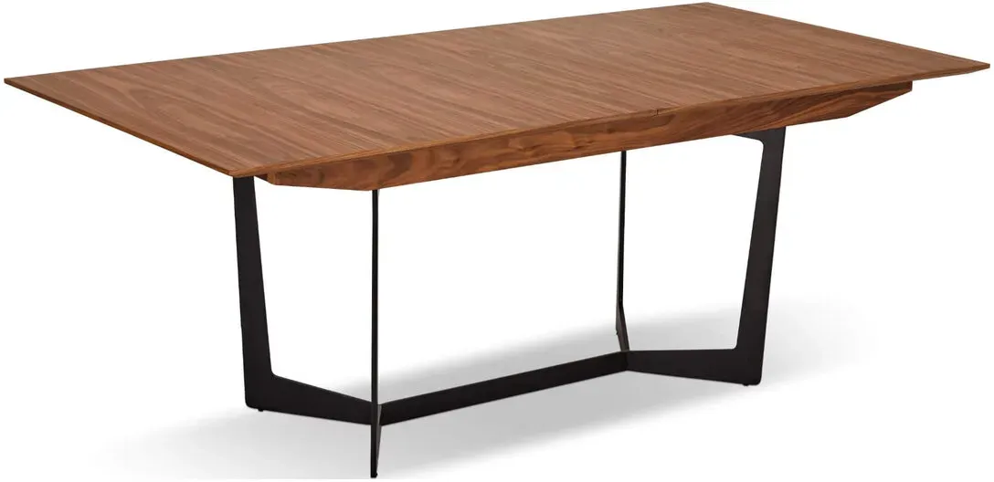 Esstisch Otoya 200/250 cm Walnuss - Rechteckig, Butterfly-Auszug, für 6-10 Personen