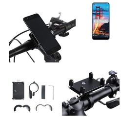 K-S-Trade für ZTE Blade V2020 Smartphone-Halterung, (Handyhalterung das Fahrrad Halter Lenkstange Fahrradhalterung) schwarz