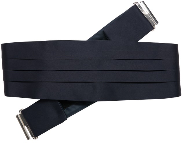 Kummerbund in midnight unifarben, midnight, OS